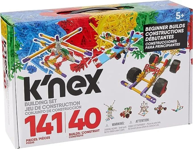 K’NEX 15210 Beginner 40 Model Building Set 141 Pieces