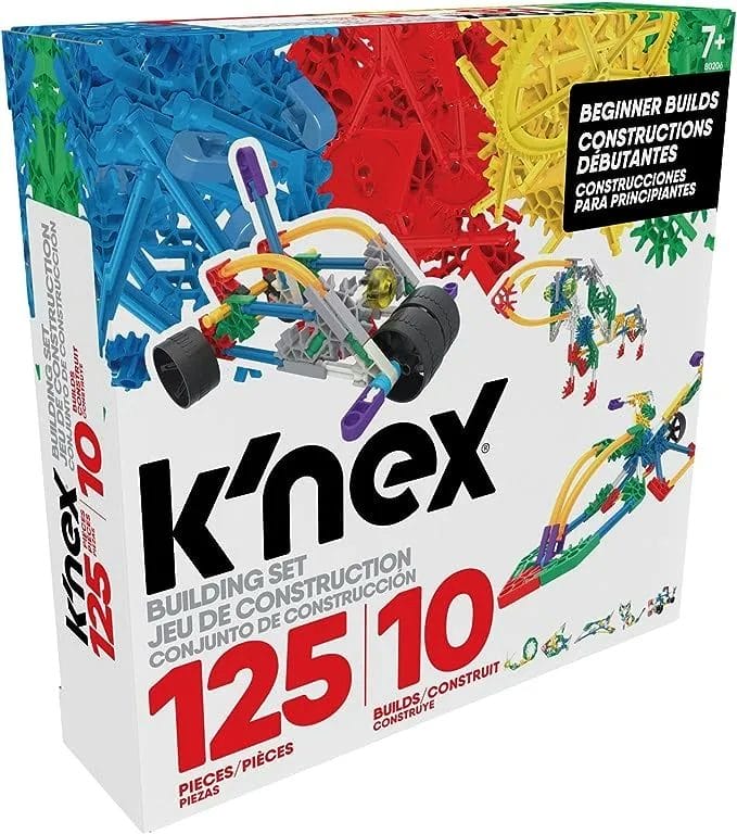 K'NEX Beginner 10 Model Building Set 125 Pieces