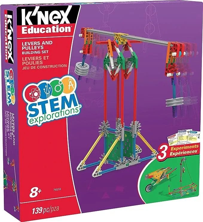 K'NEX Education STEM EXPLORATIONS Levers & PULLEYS Building Set Building Kit Box