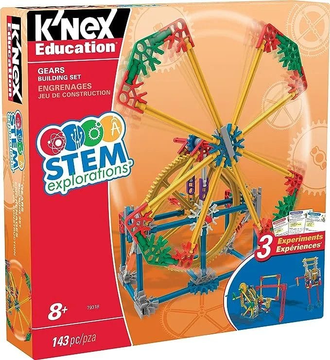 K'NEX Education STEM Explorations Gears Building Set Box