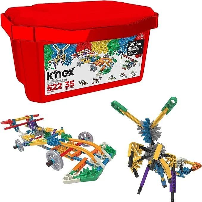 K'NEX Imagine Click & Construct Value Building Set 522 Pieces 35 Models