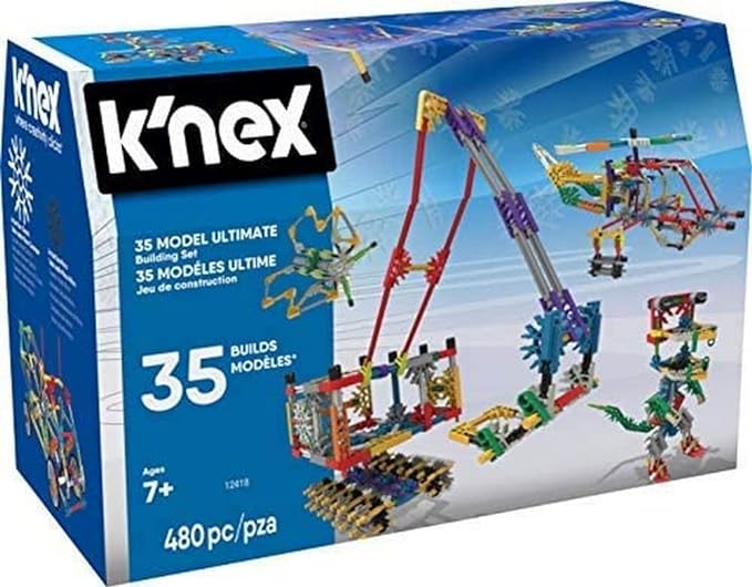 K’NEX 35 Model Building Set, 480 Pieces, For kids 7+