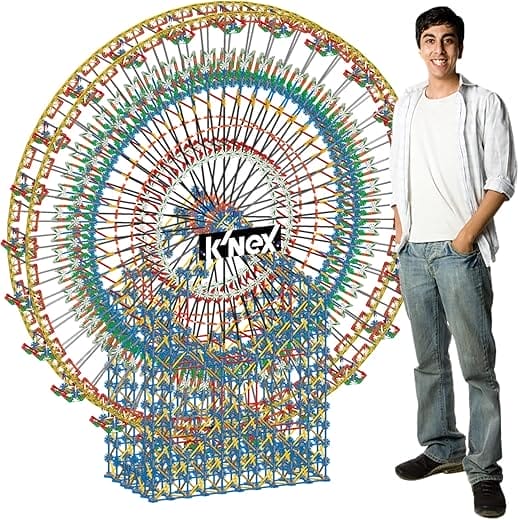 K'NEX Thrill Rides 6-Foot Ferris Wheel, 8,551 classic pieces | Age 16+