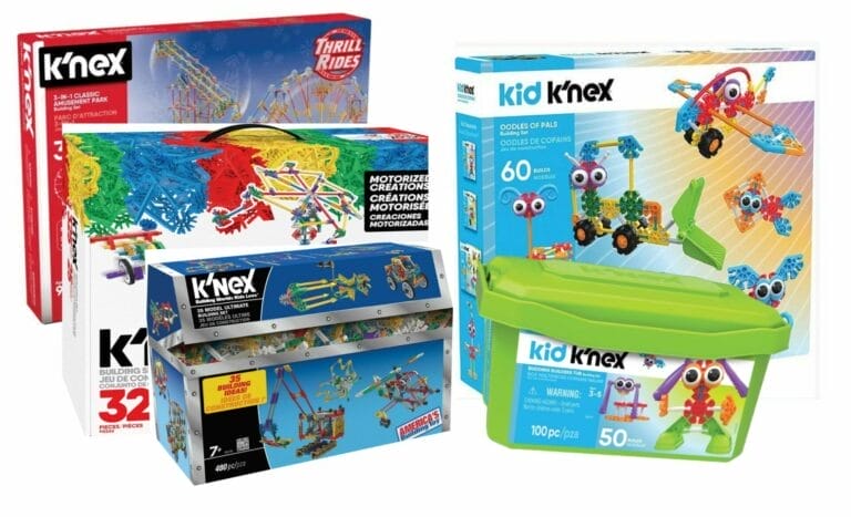 K'nex sets for kids and adults. Kid K'NEX