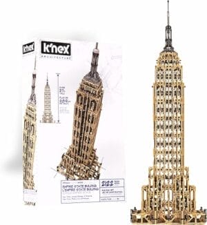 K’NEX Architecture - Empire State Building – New Building Set for Adults & Kids 9+ - 2122 Pieces – Over 2 Feet High – Amazon Exclusive