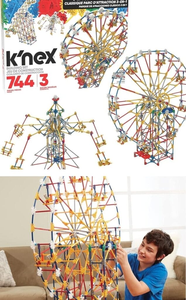 K’NEX 3-in-1 Classic Amusement Park Building Set from STEM Explorations collection